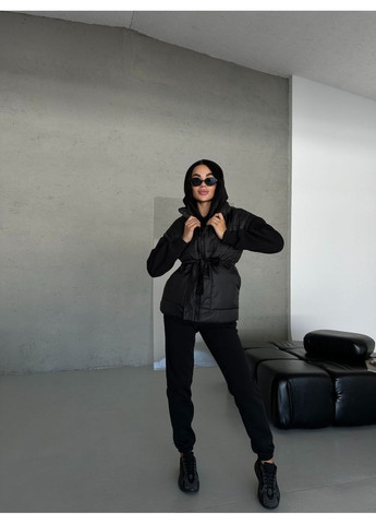 Костюм трійка Жилет пліщівка лаке 150 синтепон,Джогери та худі тринитка на флісі Україна (362082761)