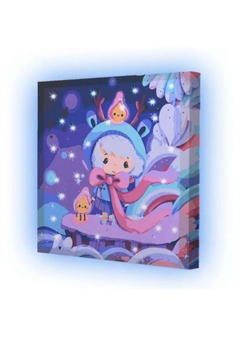 Картина по номерах зі світлодіодною підсвіткою "Вогники" 25x25 см Riviera Blanca (369788492)