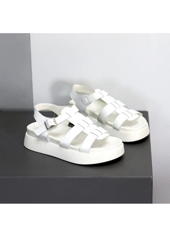 Белые белые босоножки No Brand