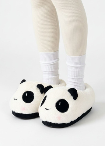 Черно-белые тапочки домашние панда аниме детские для кигуруми Lalapka