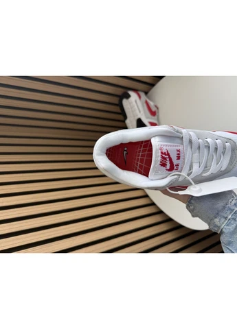 Красные демисезонные кроссовки мужские nike air max 1 big head mode | найк эир макс 1 красные No Brand