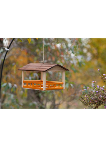 Годівниця для пташок з натурального дерева. 33х26х23см (Bird-906) HM furnitura (365248537)