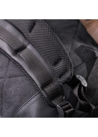 Рюкзак для ноутбука із вставками еко-шкіри FABRA 22583 Чорний No Brand (378763591)