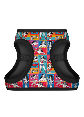 Шлея для собак мягкая Clothes c QR паспортом, рисунок "Чудо-женщина комикс", XS3, В 32-35 см, С 22-24 см WAUDOG (321996744)