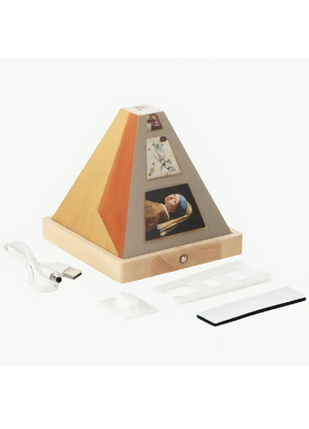 Настінна 3D картина нічник з ефектом оптичної ілюзії зарядкою від USB 3 режими підсвічування 11,5х11,5 см (480449-Prob) Unbranded (335586979)