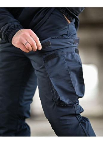 Тактичний чоловічий зимовий костюм Omni-heat синій No Brand