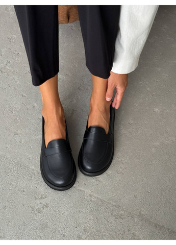 Жіночі анатомічні лофери kerstin | чорні (358204559)