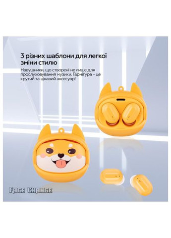 Навушники (G05-YEL) XoKo G05-face changing TWS Yellow (366487553)