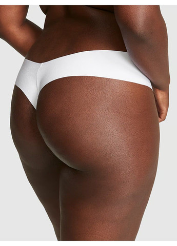 Трусики-стринги женские бесшовные No-Show Thong Panty белые XS Victoria's Secret (316659298)