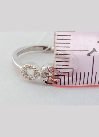 Серебряное кольцо с фианитами. 1551987 Аметист-В (296594966)