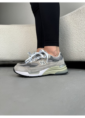 Серые демисезонные кроссовки мужские new balance 992 grey m992gr нью беланс 992 No Brand