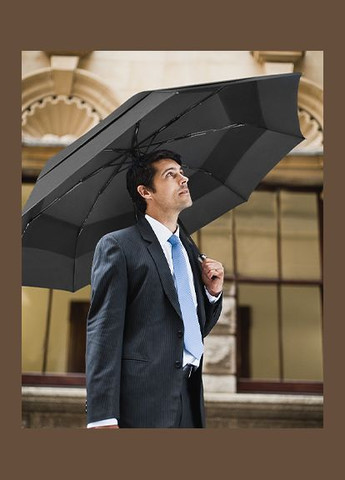 Серый зонт антиветер увеличенный купол серый (полный автомат) Doppler большой система антиветер, система антишторм (298876193)