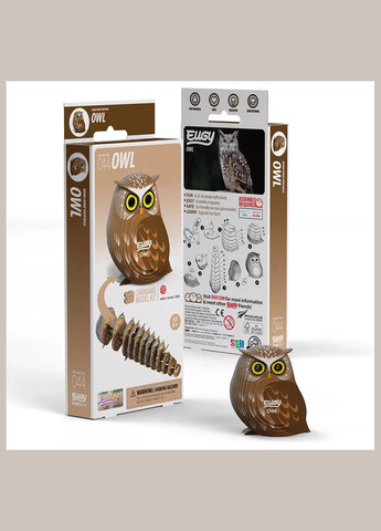 Сборная 3D модель Зоопарк Сова (XEG-044) Eugy (333251872)