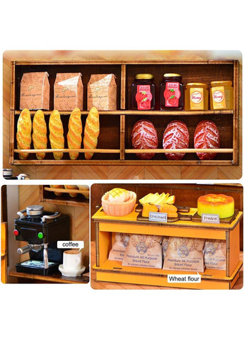 Румбокс Пекарня Roombox Boulangerie DIY CuteBee Інтер'єрний конструктор BM-880 No Brand (362453317)