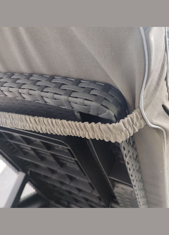 Матрац для шезлонга Mare двухсторонній акрил 195x58x6 см сірий eGarden (322650316)