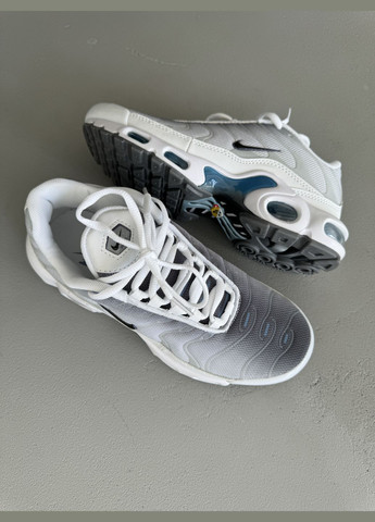 Сірі Осінні кросівки чоловічі nike air max tn plus grey white | найк аір макс тн плюс сірі білі No Brand
