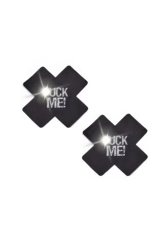 Стікіні вінілові з принтом Fuck Me для інтимної близькості One Size No Brand (366887930)
