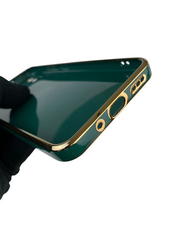 Чохол для Redmi 9A з кільцем MagSafe із золотою окантовкою на сяомі редмі 9а темно-зелений gs1 Xiaomi (366389756)