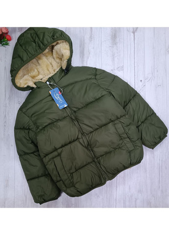Оливкова (хакі) демісезонна куртка для хлопчика HAOJIEKIDS