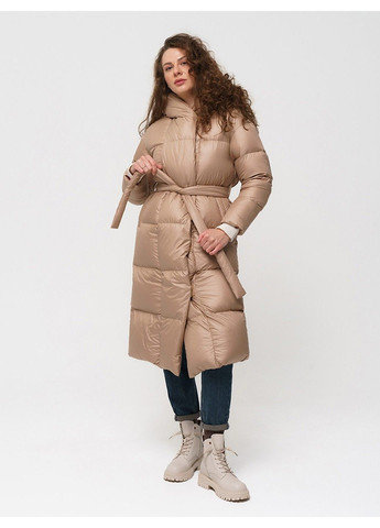 Бежевая зимняя пальто 21 - 18119 Vivilona