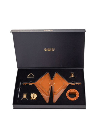 Маска на глаза Vixen Blindfold Brown Set Lockink (305828850)