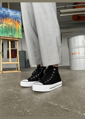 Кольорові кеди Converse Lift Hight Black Конверс