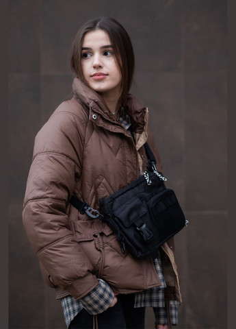 Жіноча сумка Obama велкро чорна Mamakazala (337472035)