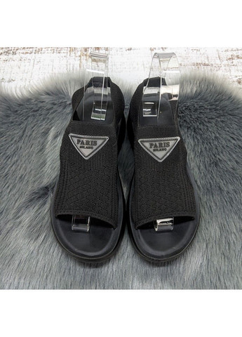 Черные босоножки женские LQD на резинке