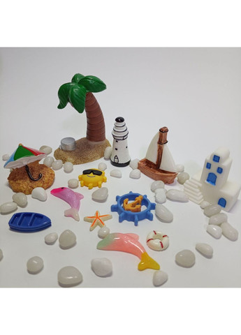 Румбокс Прибрежный берег стеклянный шар с подсветкой Набор для творчества DIY No Brand (362452919)