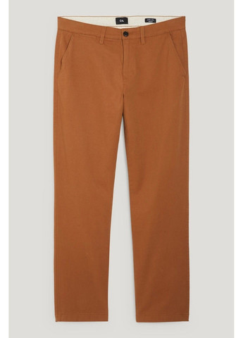 Светло-коричневые кэжуал демисезонные брюки C&A