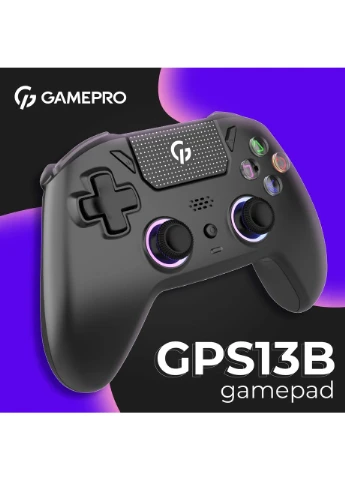 Геймпад GPS13B BT 5.3/USB/PC/iOS/Android/PS3/PS4 RGB Black (GPS13B) UA GAMEPRO (391572714)
