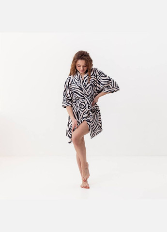 Халат жіночий з плюшевого велюру Зебра 3409_XL 15922 XL FlexDress (336766936)