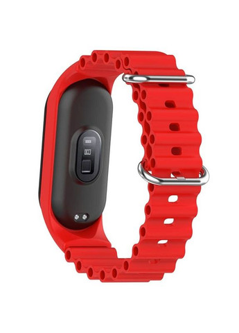 Ремешок Ocean Band для Xiaomi Mi Band 3/4/5/6/7 Красный Epik (372163747)