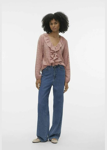 Лососёвая блуза Vero Moda VMVIDA LS TOP