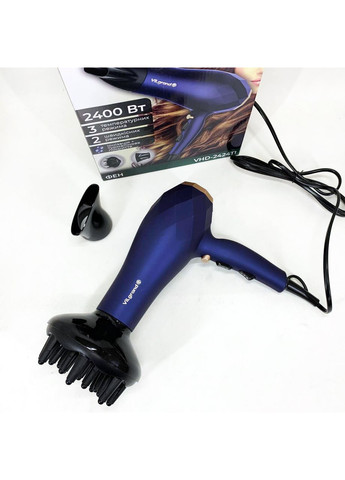 Фен VILGRAND VHD 2424TI. Цвет: голубой No Brand (350937010)