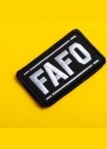 Набор шевронов 2 шт FAFO 5х8 см военная вышитая аппликация, нашивка с липучкой, вышитый патч нашивка IDEIA (325408604)