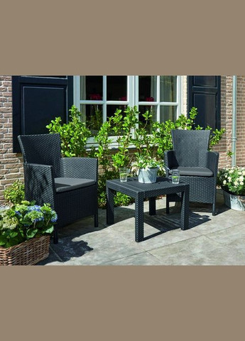Комплект садових меблів Keter Rosario balcony set, графіт - прохолодний сірий Allibert (329407726)