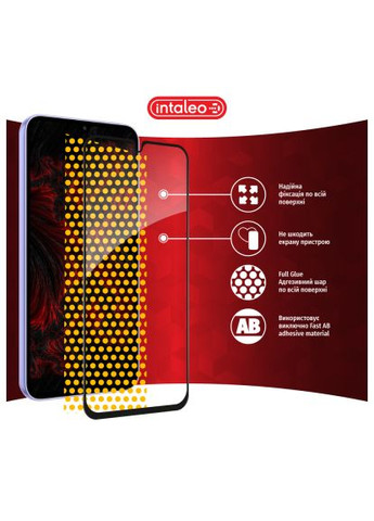 Стекло защитное (1283126559839) Intaleo Full Glue Samsung A34 5G Black (366497006)
