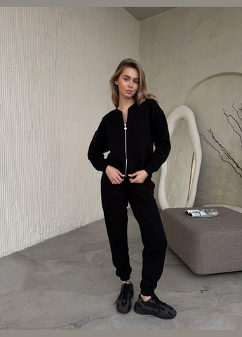 Жіночий весняний костюм з джогерами Чорний No Brand (326842354)