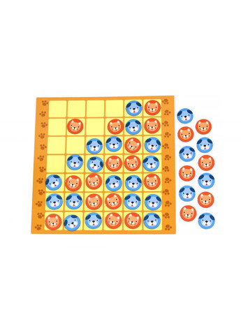 Дитяча настільна гра магнітна "4 в ряд" 1456 від 4-х років УМНЯШКА (334147526)