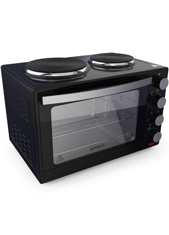 Электрическая печь TO 3002 B 1600Вт/ 30л /электроплита/ механическое управление/черная BROCK (315799261)