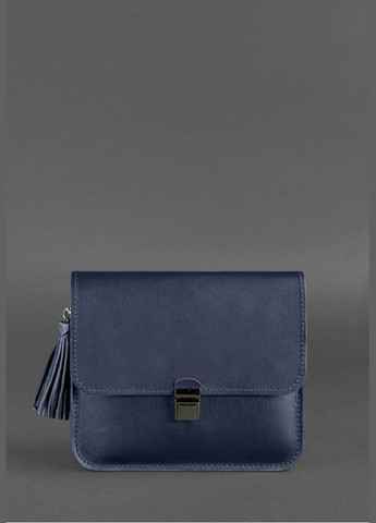 Шкіряна жіноча бохо-сумка Лілу темно-синя (A-026679) BlankNote кросс-боди (327874319)