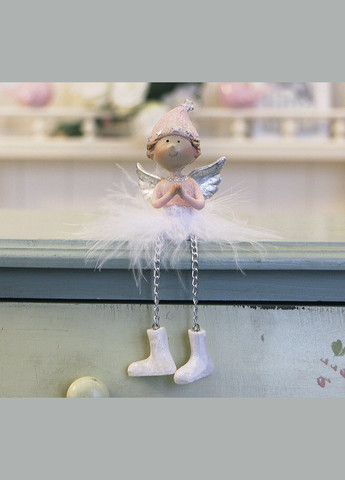 Декоративна новорічна іграшка Ангел, що молиться, h7см (10165691 молящийся) Гранд Презент (283039027)