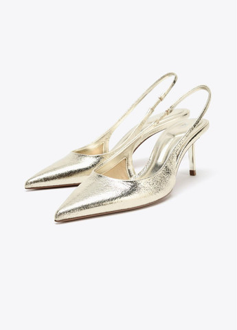 Золотые мюли Zara