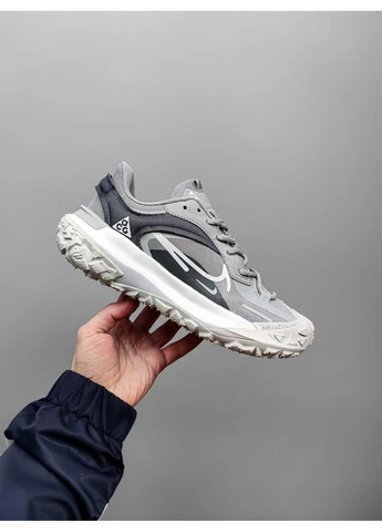Сірі літні кросівки nike acg mounth fly gray найк асж маунс флай сірі No Brand