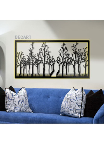 Панно из дерева на стену . Декор на подарок Зимний парк 60х31 см Decart (360611917)