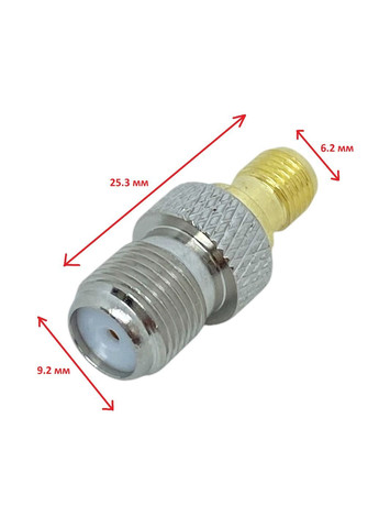 Перехідник SMA Male на F Female (гніздо тато мама зовнішня різьба) адаптер для антен роутерів модемів рацій No Brand (315752732)