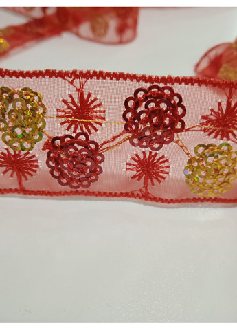 Тесьма декоративная красная No Brand (372531607)