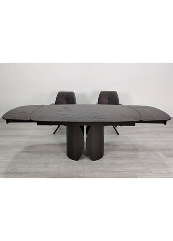 Стіл обідній розкладний EDGAR 160(240)*90 бронзовий/коричневий Intarsio (372178480)