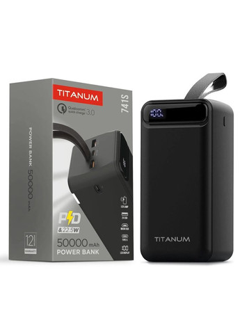 Повербанк 741S 22.5W Black 50000mAh Titanum (387641764)